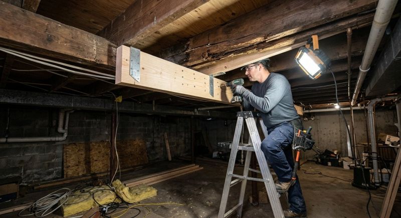 Basement Beam Repair in Conroe, TX