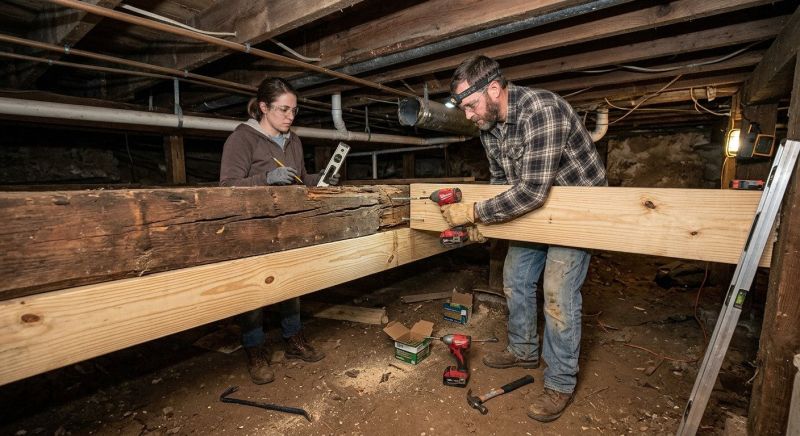 Basement Beam Repair in Conroe, TX