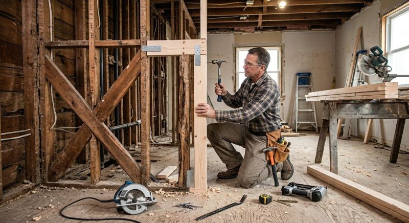 Damaged Framing Replacement in Conroe, TX