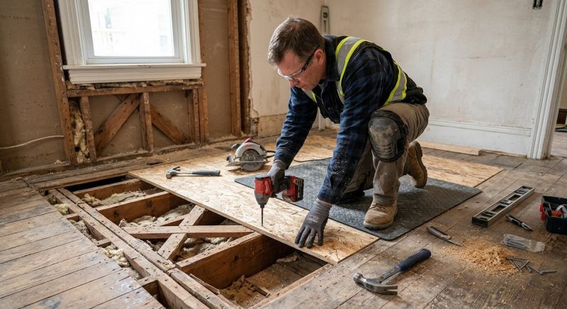 Floor Joist Repair in Kansas City, KS