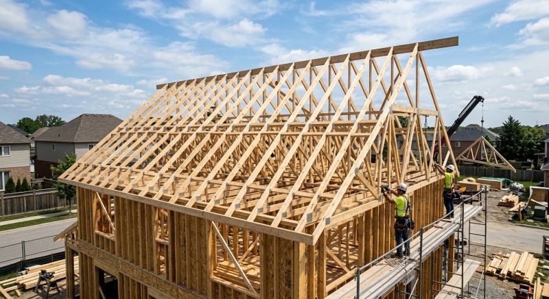 Hip Roof Framing in Kansas City, KS