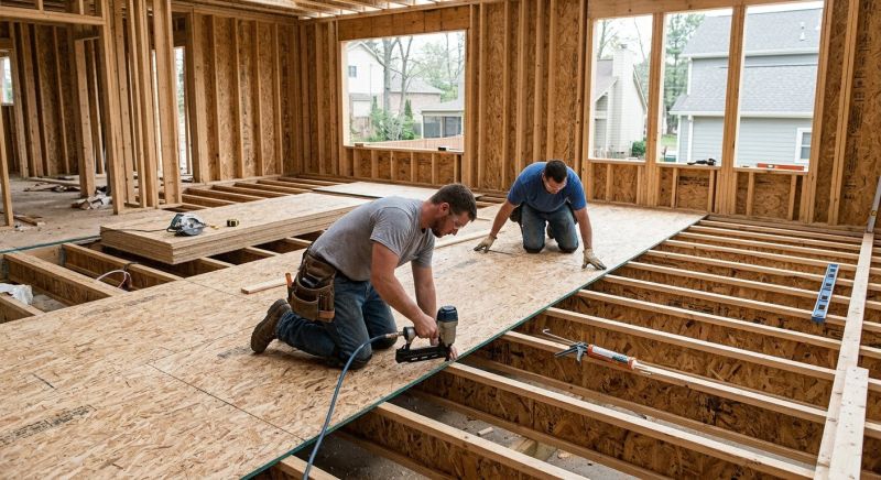 Plywood Flooring Installation in Conroe, TX