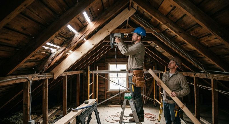 Roof Beam Repair in Wilmington, NC