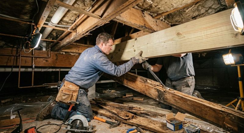 Roof Beam Replacement in Wilmington, NC