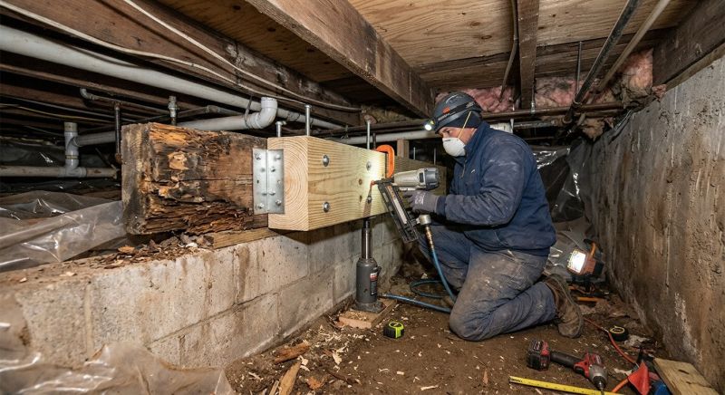 Support Column Repair in Wilmington, NC